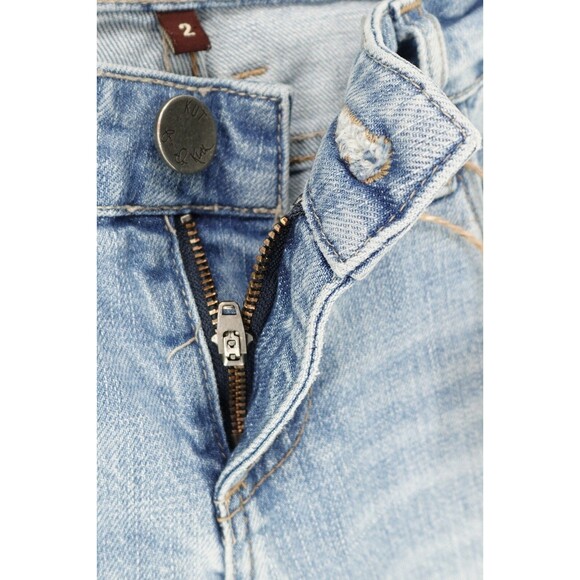 Kut From The Kloth Women's Catherine Boyfriend Distressed Straight Jeans Size 2 - Picture 15 of 16